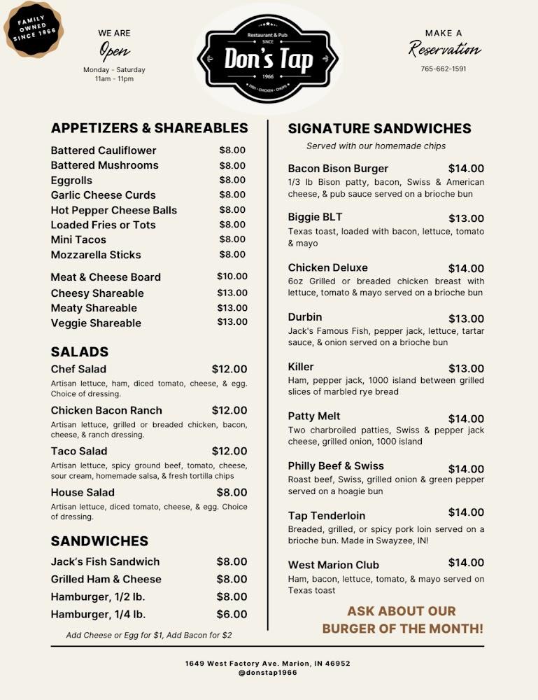 Don's Tap Menu image 4